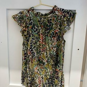 Multi color short sleeve top